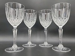 Cristal D’Arques Constance Plain Wine Glasses set of 4-8 oz 6 5/8″