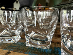 Set 10 Cristal Sevres France Mila Double Old Fashioned Glasses Signed XLNT HTF