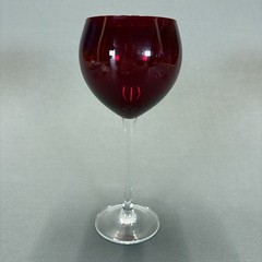 Lenox Crystal Holiday Gems Red Ruby Balloon Goblets Glasses 8 7/8″ Set of 4