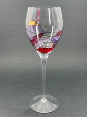 MILANO Mosaic Stained glass RED GOLD WATER GOBLETS STAINED Glass – Replacement