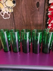 Collectable FUN Forest Green Glasses from the late 50s IN GREAT CONDITION .