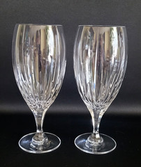 Mikasa Crystal Artic Lights GRAND Iced Tea Glass 24 oz. (8 3/4″) RARE – Set of 2