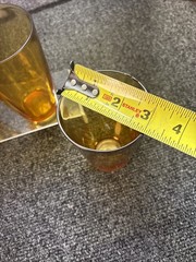 4~Vtg~Vereco France~Amber Glass~8 oz/4-3/4″~Water Glasses~MCM