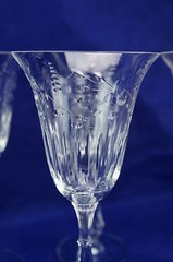 Tiffin Colton #17399 Lot of (8) Water Goblets, 8″ Tall