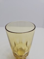 Vintage Hazel Atlas Amber Tumbler Glass, 1970s Reflections