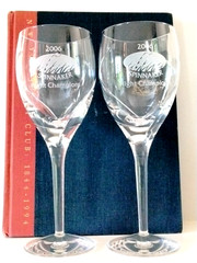 2 VTG Waterford SIREN 9″ Goblets Glasses for 2006 Nantucket FIGAWI Sailing Races