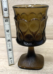 Noritake Glass Goblet WALNUT BROWN Spotlight 1970’s Japan