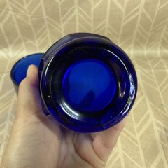 Vintage Viking Cobalt Blue Arlington Tumbler Drinking Glasses Set Of 2 EUC 4”