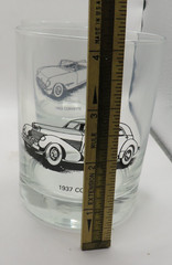 Vintage Rock/Drinking Glasses Classic Cars High Ball Rocks Cocktail Set of 6