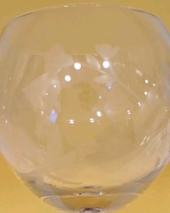 **NEW** Lenox Butterfly Meadow Yellow Etched Balloon Wine Glass 9” tall (FJ)