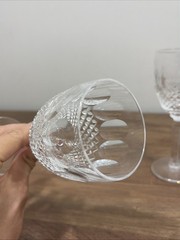 Waterford Crystal Colleen Tall Stem 6.5” Claret Wine Glass – Set of 2 Excellent