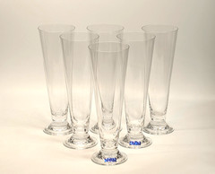 X6 Marquis by Waterford Crystal Pilsners Beer Glasses 9 1/4″