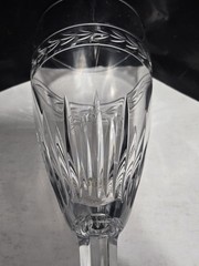 Waterford Crystal Laurel Champagne Flute 9 3/8″ Vintage Fluted Glass Ireland