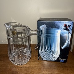 Cristal d’Arques Longchamp 48 Oz Crystal Beverage Pitcher – NEW