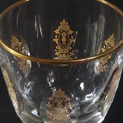 TIFFIN FRANCISCAN PALAIS VERSAILLES WATER GOBLET, 6 7/8″ 9 Oz, USA