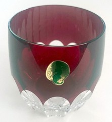 Waterford Mixology Talon Red Crystal Tumbler DOF Single Glass 8.5 oz NEW No Box
