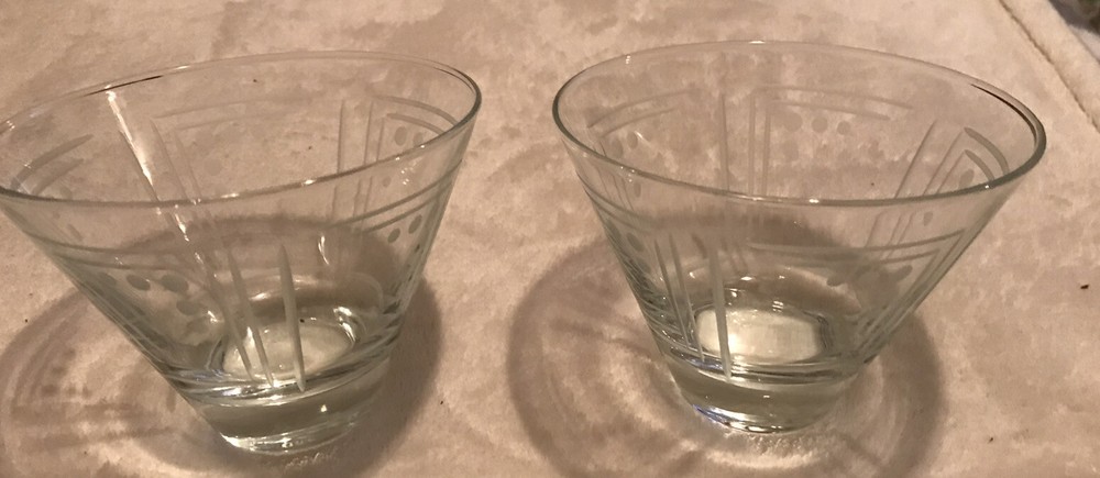 MCM Replacement Rocks Glass Etched Circles and Stripes