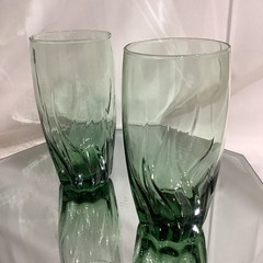 Anchor Hocking Central Park Ivy Green 6” Iced Tea Drinking Glass – Set of 2