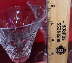 Set of 4 Mikasa REGENT (T1203) Wine Glasses 7 3/8″ gorgeous crystal