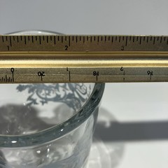 Vtg Libbey Snowflake Swirl Footed Glass Mug Blue & White on Clear | Replacement
