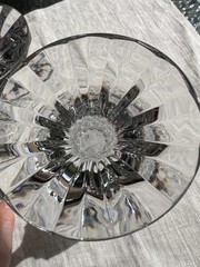 Baccarat D’Assas cut crystal wine glass or water glass goblet 7.5”
