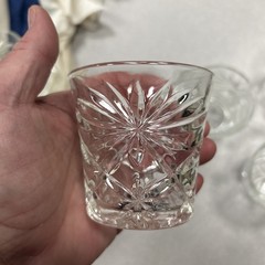 Set Of 4 Vintage Anchor Hocking PRESCUT CLEAR Old Fashioned Glass Tumbler