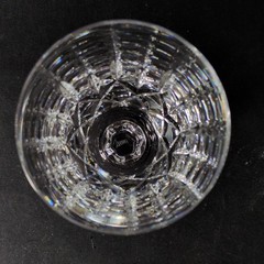 GORHAM KING EDWARD WINE GLASSES, Cut Lead Crystal, 6″, 8 Oz, GERMANY, 2PCS