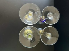 NEW Union Street Glass ‘Manhattan’ CORDIALS Set Of 4 Signed 4.75 Inch Holds 1oz