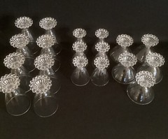 Vintage Lot of 19 Anchor Hocking Berwick Boopie Juice Wine & Dessert Glasses