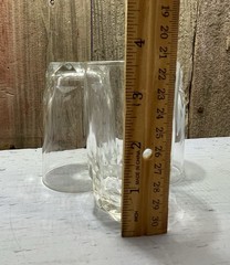 Vintage 1980s Arcoroc France Artic Vertical Cut 6 oz Juice Glass – set of 3