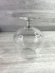 Unmarked Clear Glass Brandy Cognac Glass/Snifter Fishbowl