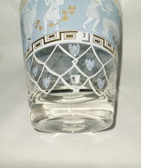 Vintage Cera Set Of 6 Old Fashion Glasses Wedgwood Etruscan Style