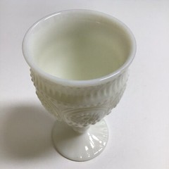 The Pioneer Woman Milk Glass Goblet Adeline Snow Tumbler Chalice White Gibson