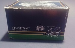 Cristal d’arques Crystal Fontenay Rectangle trinket Box New in Original Box 1990
