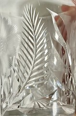Beautiful Crystal Rocks Glass Sunflower & Leaf Motif Unknown Brand