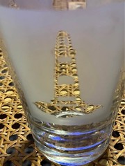 6 Etched Lighthouse Glasses Barware Pilsner