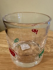 World Market Anthropologie “Dupe” Festival Icon Glass Tumbler (Ho Ho Ho)