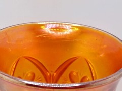 Vintage Imperial Marigold Carnival Glass Tumbler 474 Four Seventy Four 4″ USA