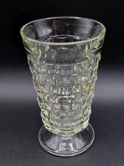 Vintage Fostoria American Pattern 6″ Crystal Clear Footed Iced Tea Glass/Tumbler