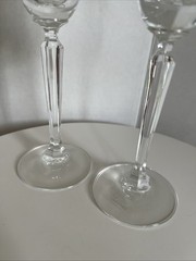 Mikasa INTERLUDE Crystal Toasting Champagne Flutes 9.75″ Vintage Georgeous