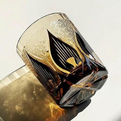 Luxury Crystal Whiskey Bar Glass Cut Tumbler Japanese Style Edo Kiriko 9oz/270ml