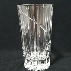 Vtg Mikasa Uptown Crystal Highball Glass Vertical Swirl Cut Tumbler 5⅝»