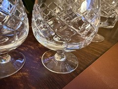 CARTIER CTC3 MEDIUM BRANDY SNIFTERS (3) COGNAC GLASSES 4.5″ MINT CONDITION