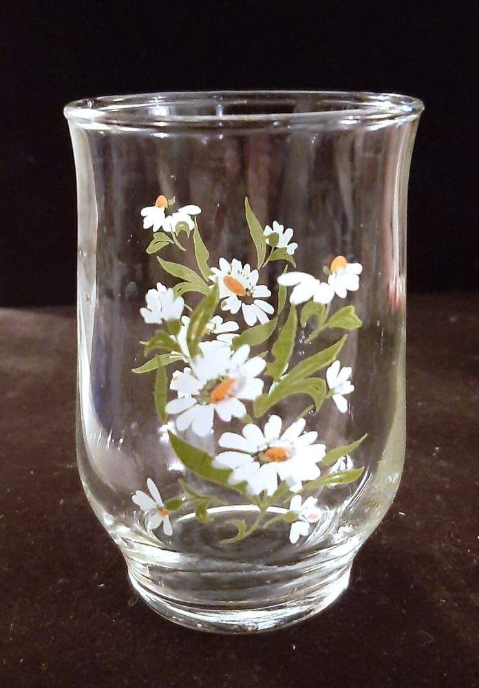 VINTAGE DAISY Juice Glass MCM
