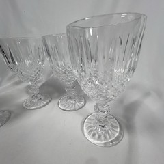Villa d’Este Home Tivoli 5903527 Crystal Glass Goblets 6.5” Set Of 4 Clear