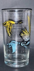 VTG MCM Wild Geese Glass Tumbler 12 oz
