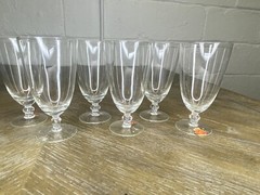Vintage ARCADIA Crystal Glass Cordial Hungary Set of 6 Liquor Glasses