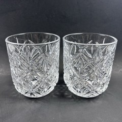 Mikasa CLAREMONT Old Fashioned Blown Glass Fine Crystal 10oz Discontinued Set 2