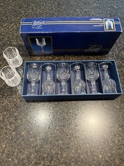 Cristal d’ Arques Longchamp 6cl 24% Lead Crystal Cordial Stemglass 4.5″ Set of 8