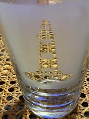6 Etched Lighthouse Glasses Barware Pilsner